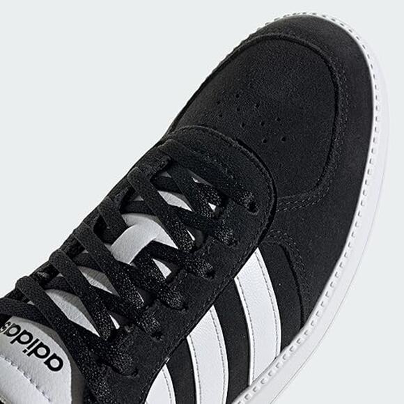 NWT adidas Women’s Breaknet Sleek Sneaker Black/White/Black – Size 10 - Picture 4 of 7